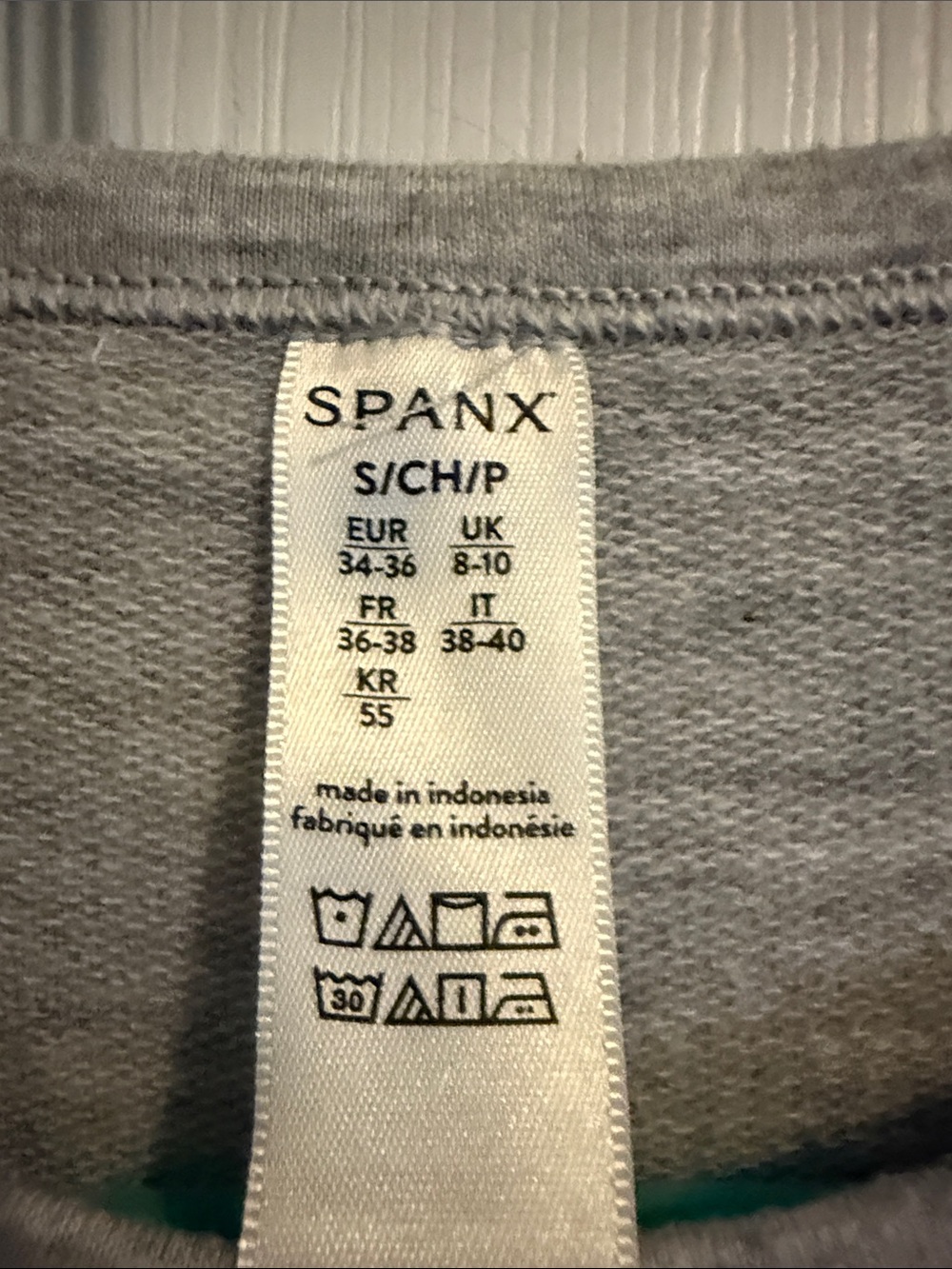Spanx Casual Gray Sweatshirt Top Tunic S - Picture 4 of 5
